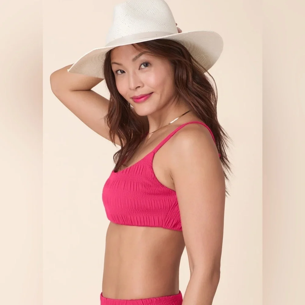 NWT Andie The Maui Bikini Top & The High Rise Bikini Bottom, Size L
